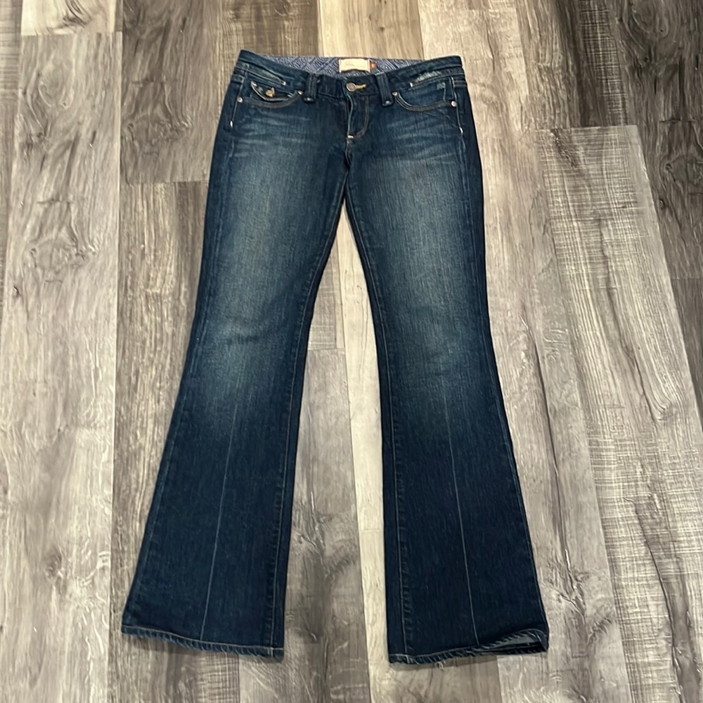 Paige Pico low rise boot cut jeans size 27